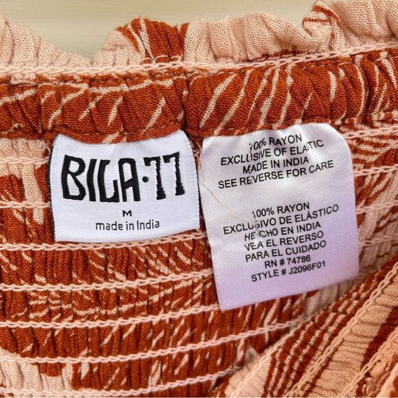 Bila Palazzo Combo Floral Bohemian Flowy Skirt Pant Medium - Picture 3 of 7